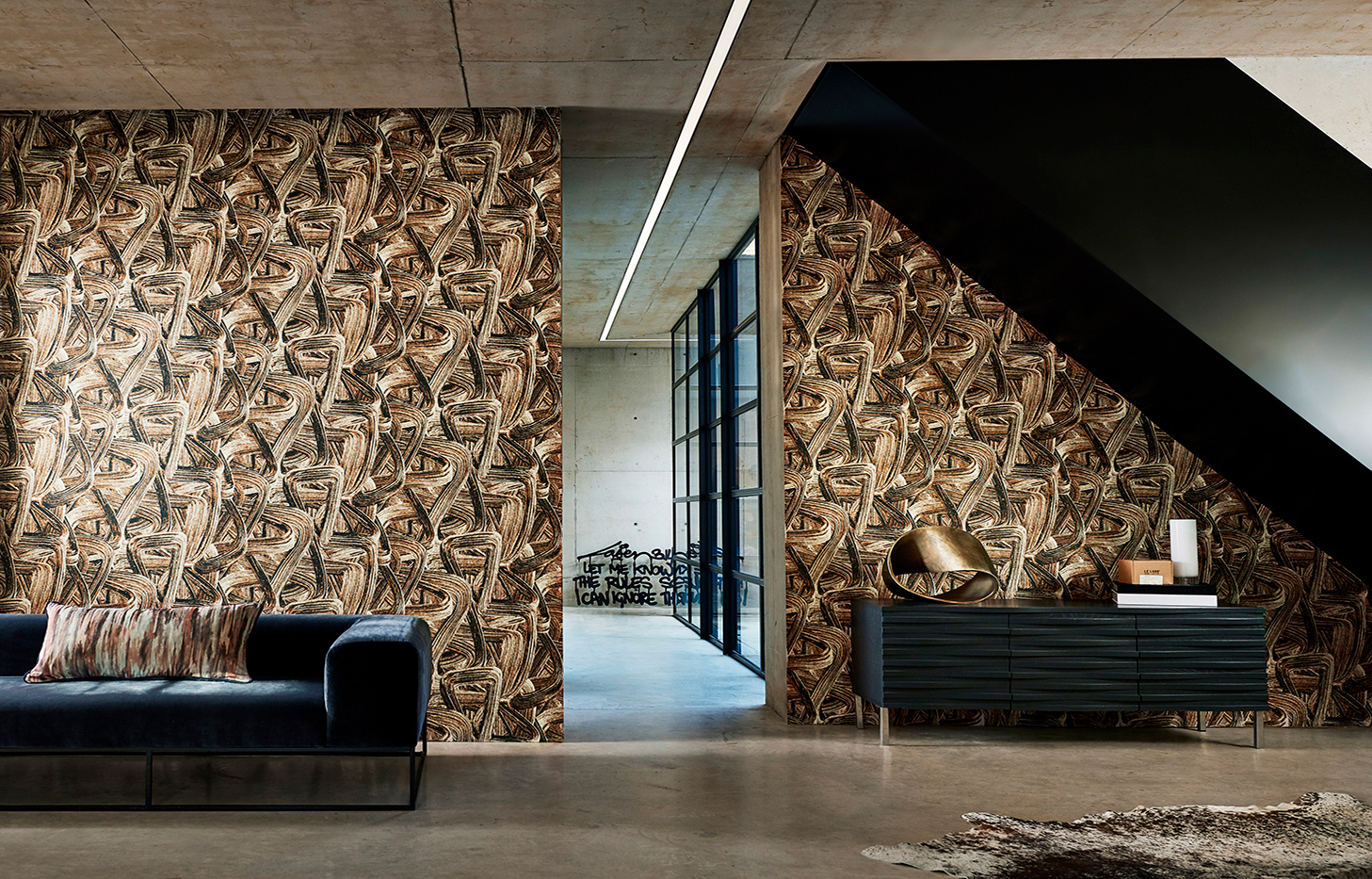 Vitruvius by Harlequin  Cement and Slate  Wallpaper  Wallpaper Direct