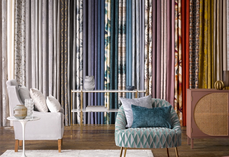 Thomas Sanderson Multicoloured Fabrics Harlequin